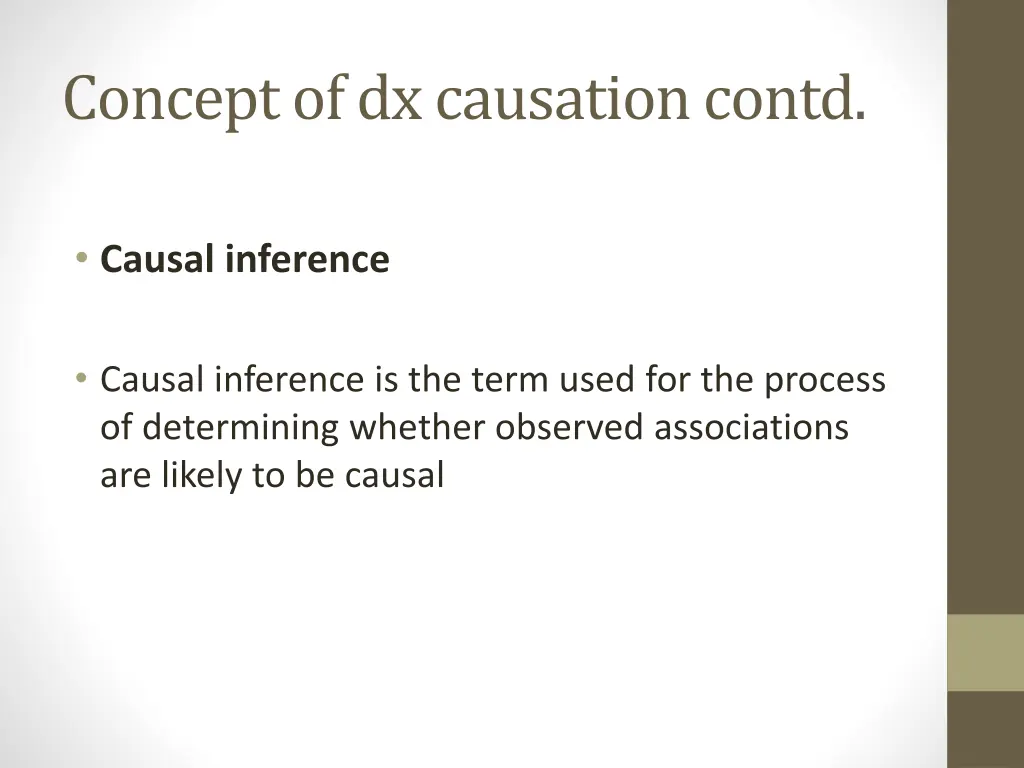 concept of dx causation contd 4