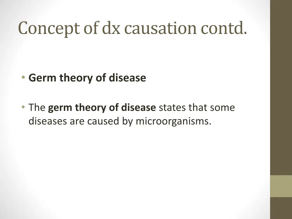 concept of dx causation contd 7