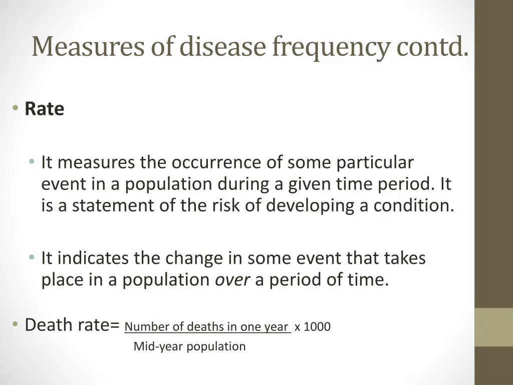 measures of disease frequency contd 2