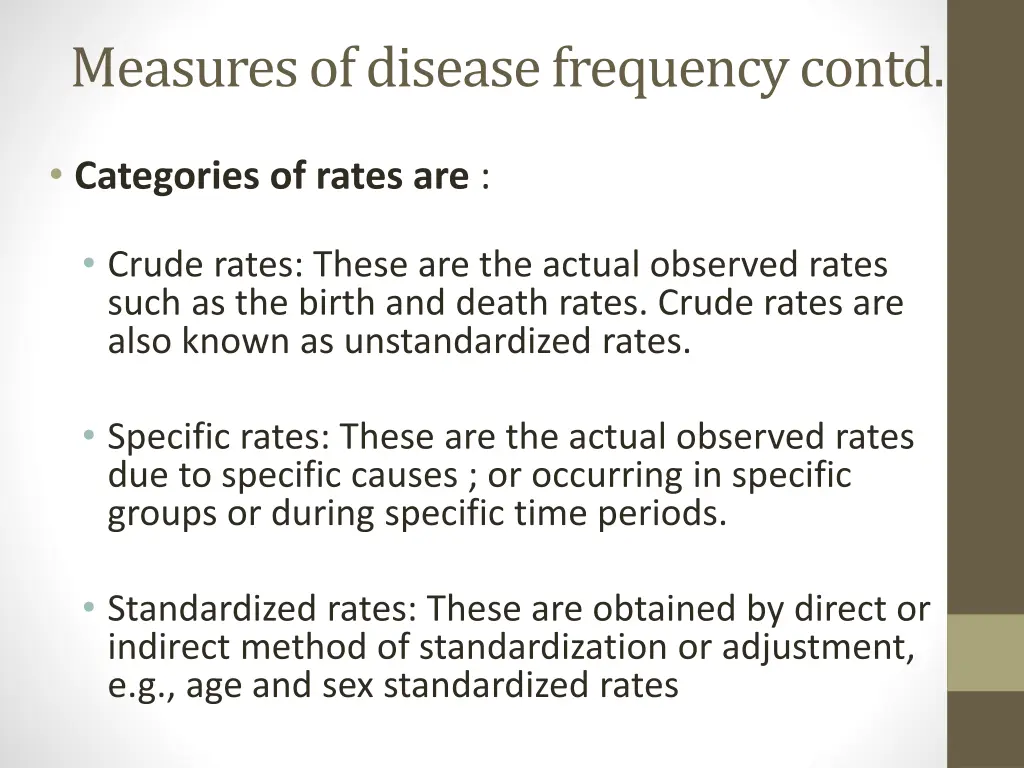 measures of disease frequency contd 3