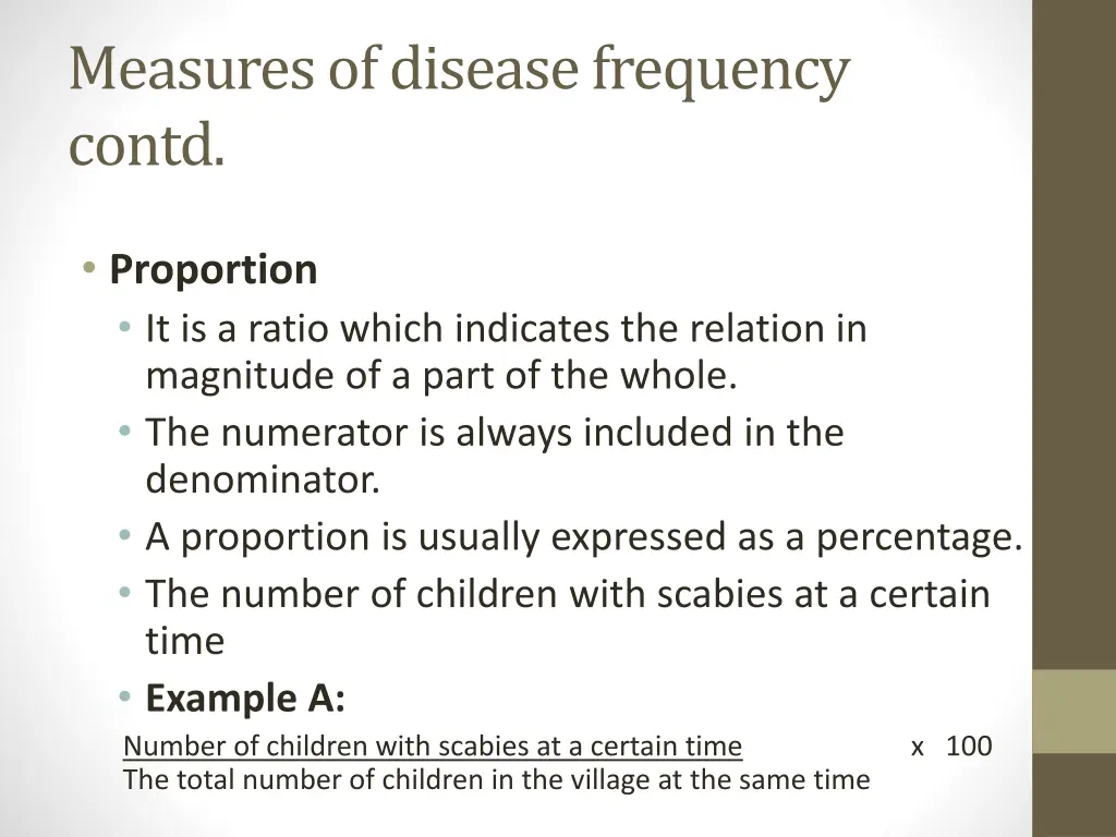 measures of disease frequency contd 4