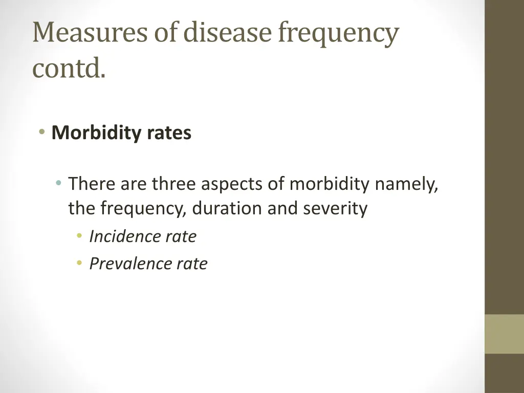 measures of disease frequency contd 5