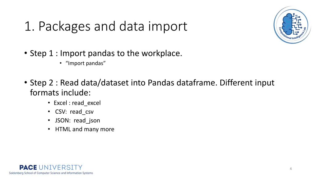 1 packages and data import