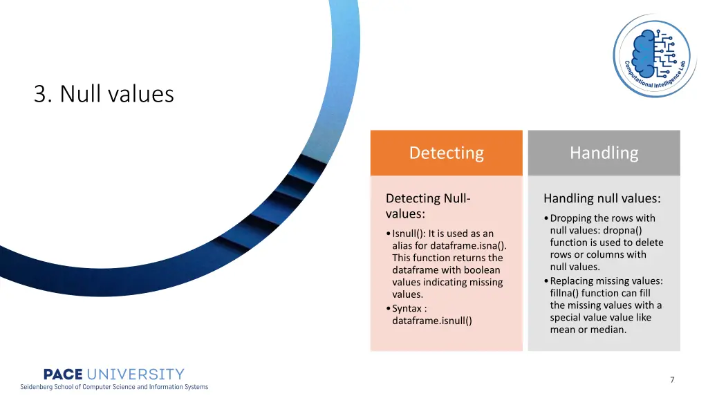 3 null values