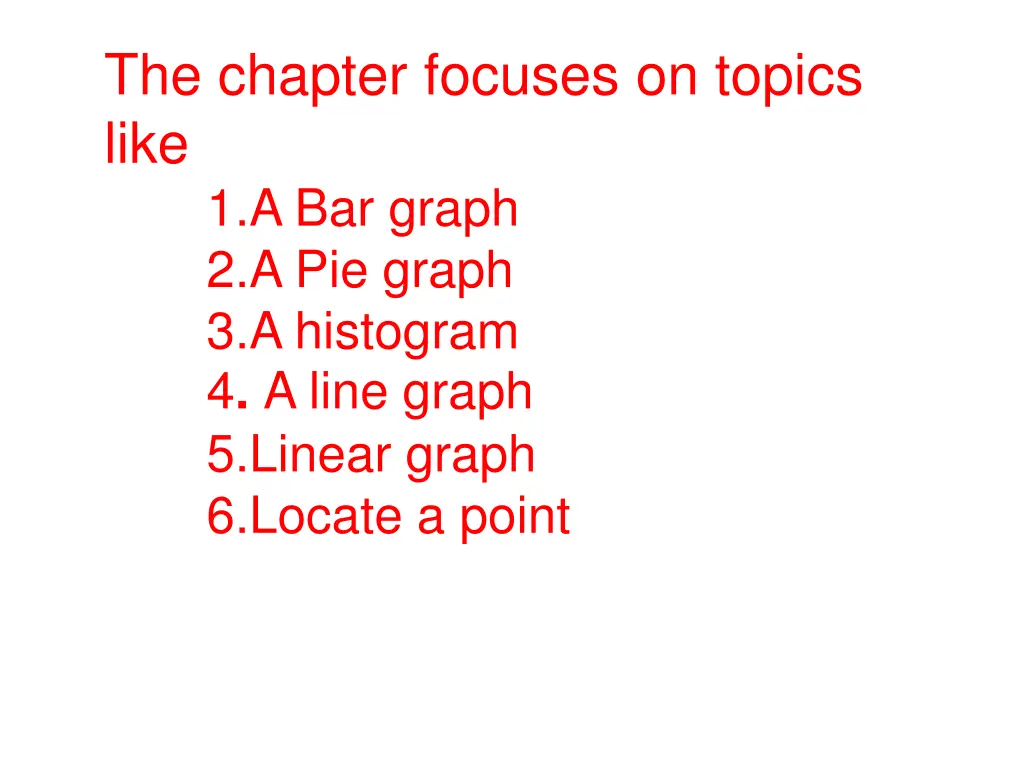 the chapter focuses on topics like 1 a bar graph