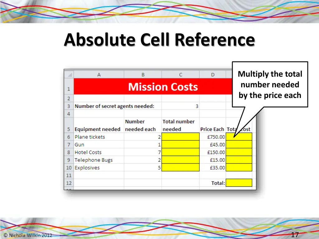 absolute cell reference 1