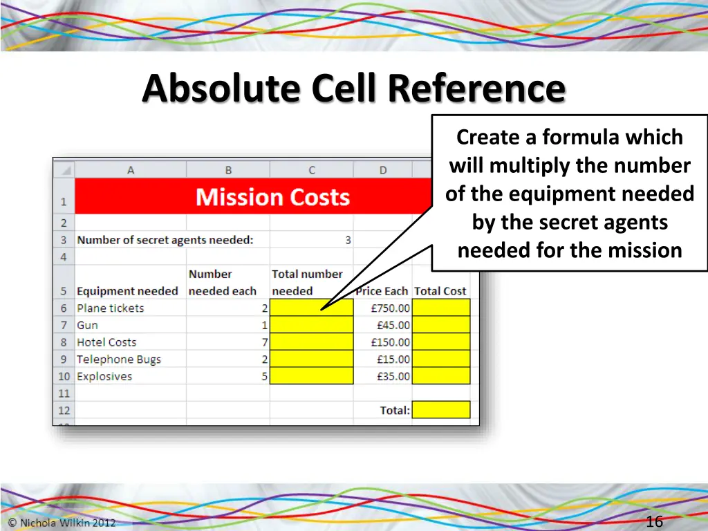 absolute cell reference