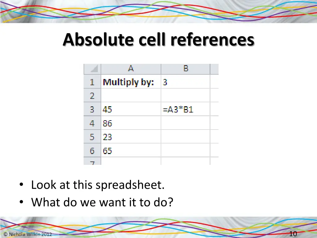 absolute cell references 1