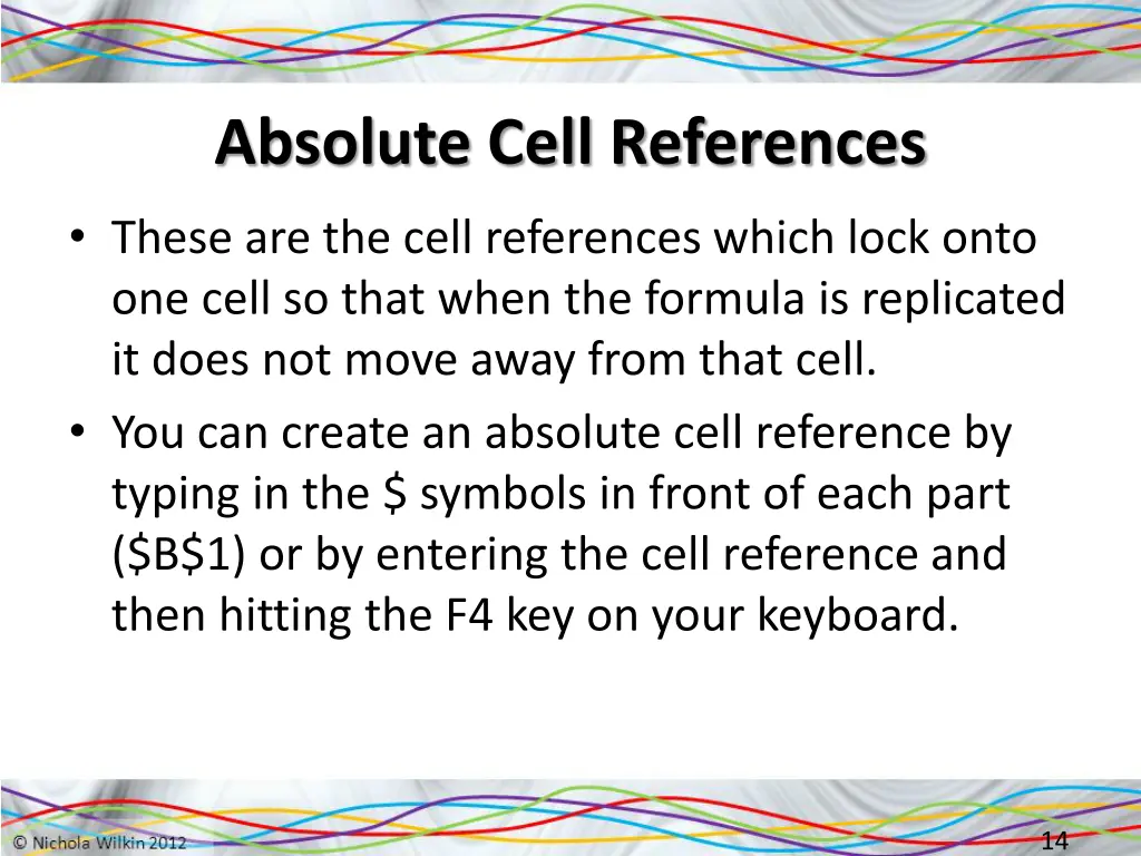 absolute cell references 5