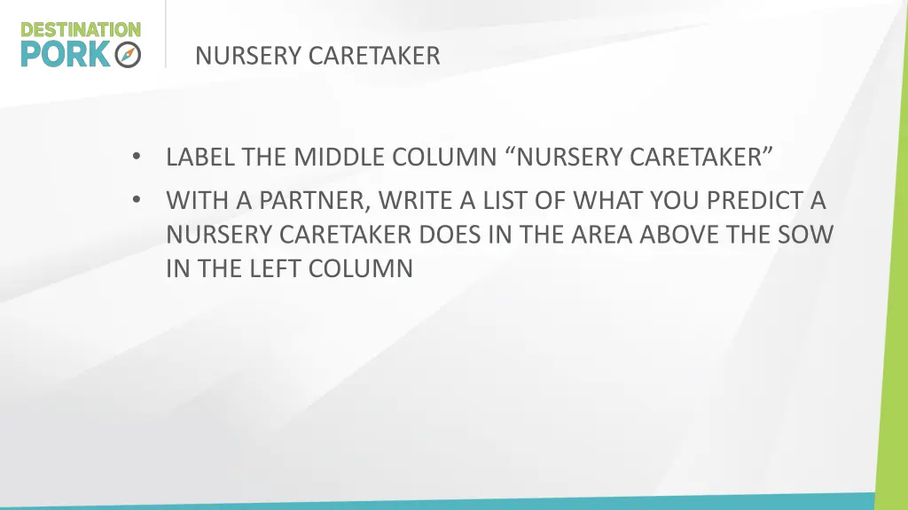 nursery caretaker