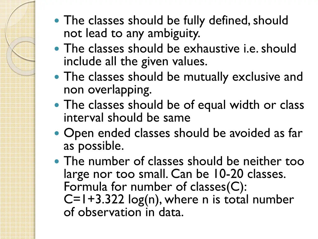 the classes should be fully defined should