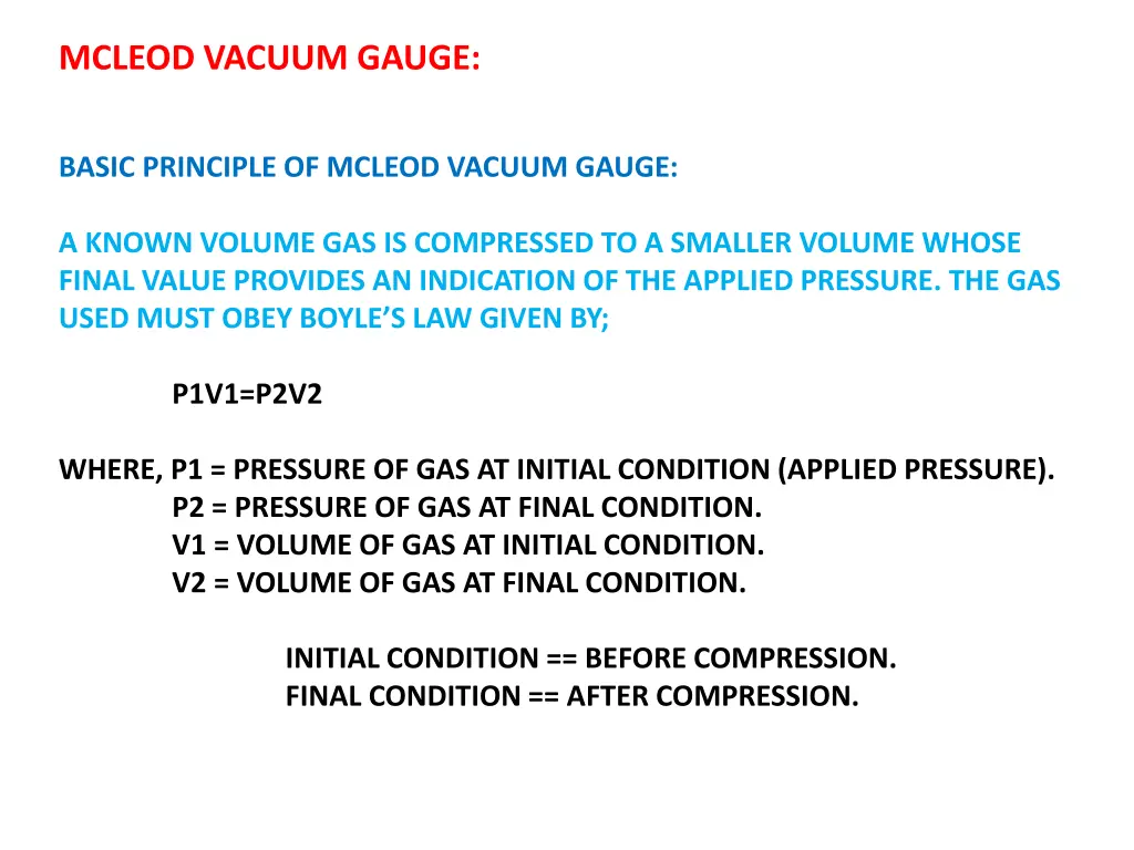 mcleod vacuum gauge