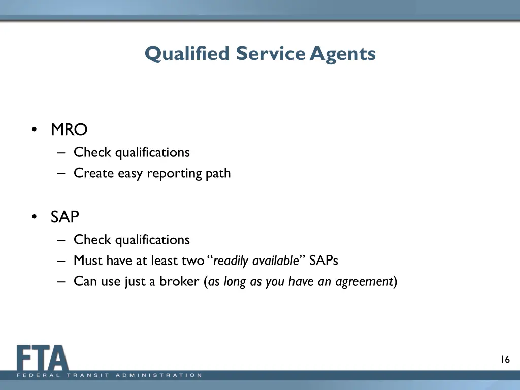 qualified service agents 1