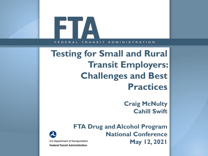 testing for small and rural transit employers