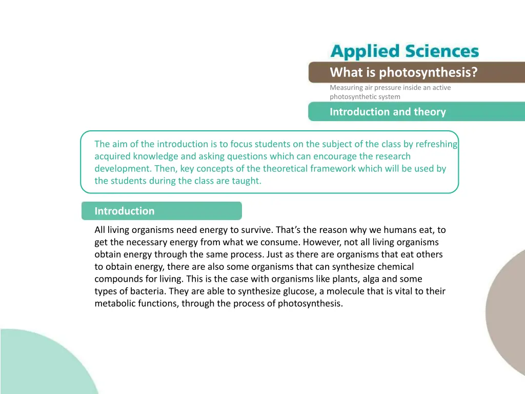 what is photosynthesis measuring air pressure 1