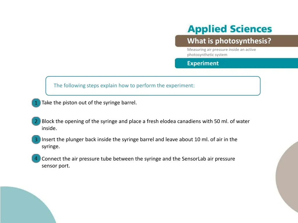 what is photosynthesis measuring air pressure 13