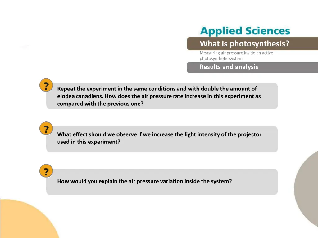 what is photosynthesis measuring air pressure 18