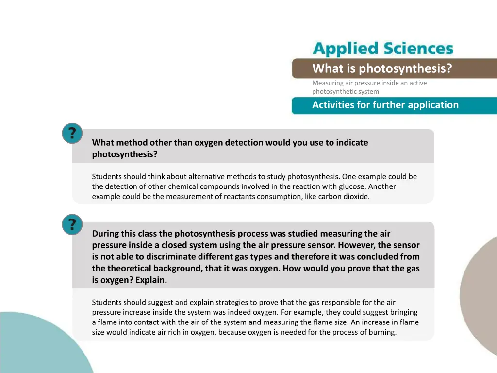 what is photosynthesis measuring air pressure 24