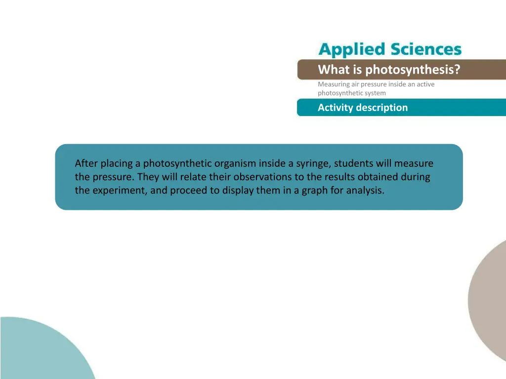 what is photosynthesis measuring air pressure 8