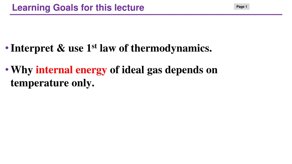 learning goals for this lecture