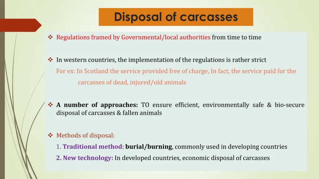 disposal of carcasses 2