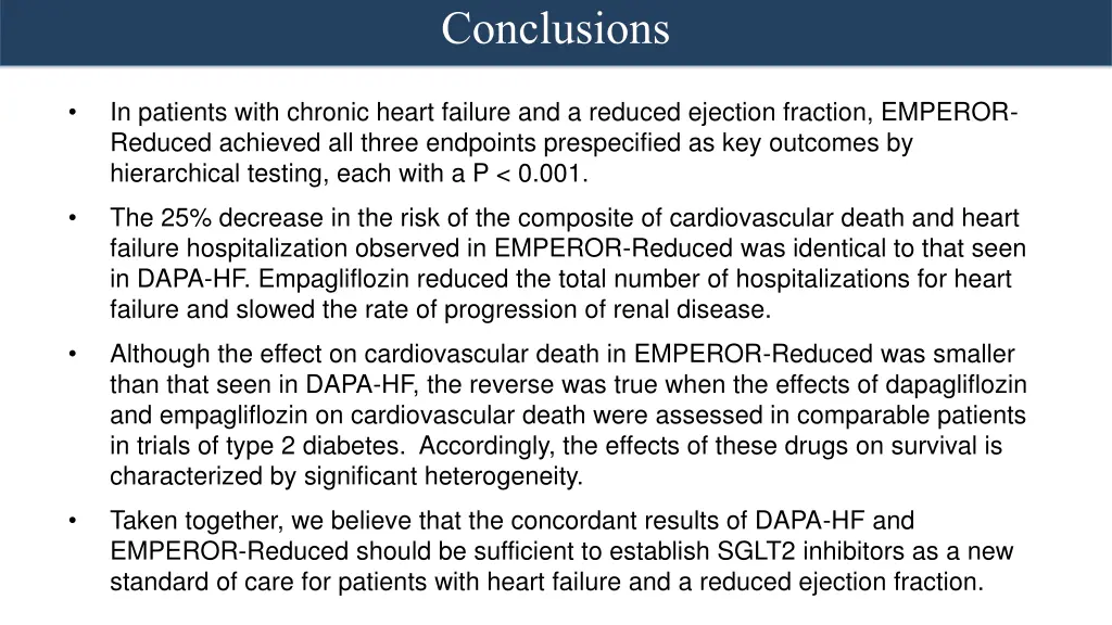 conclusions