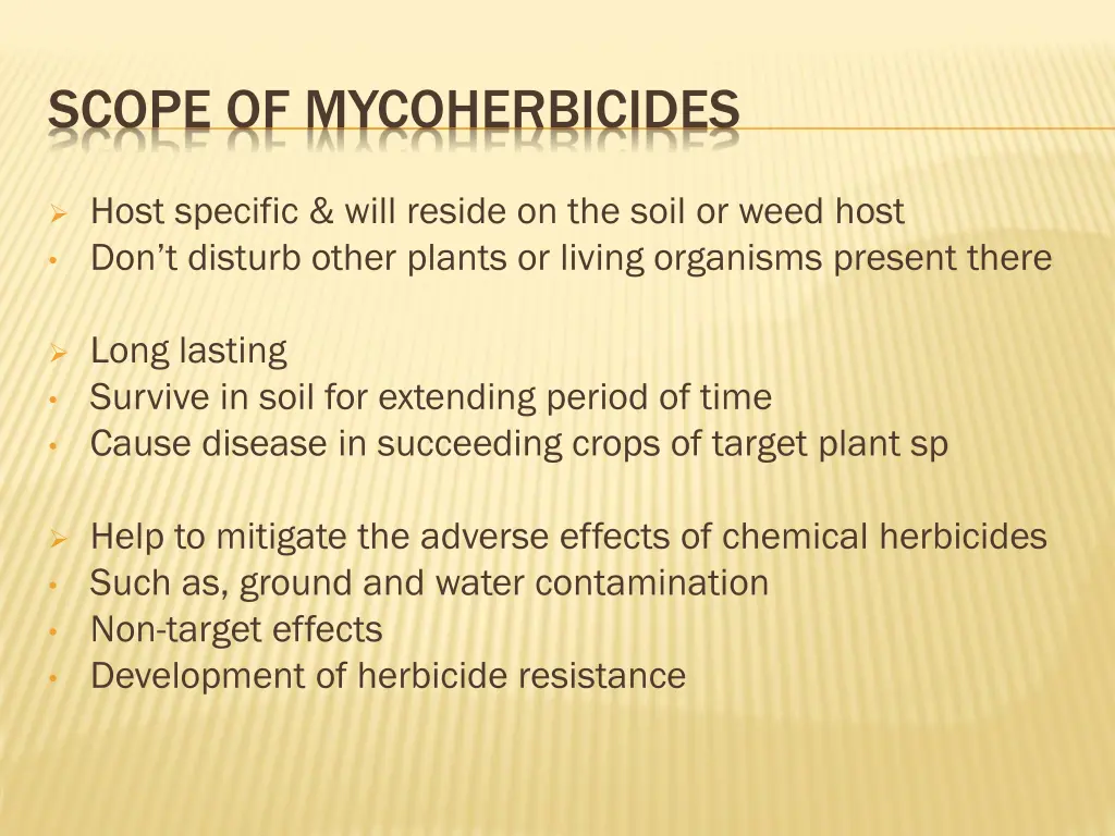 scope of mycoherbicides