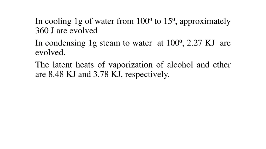 in cooling 1g of water from