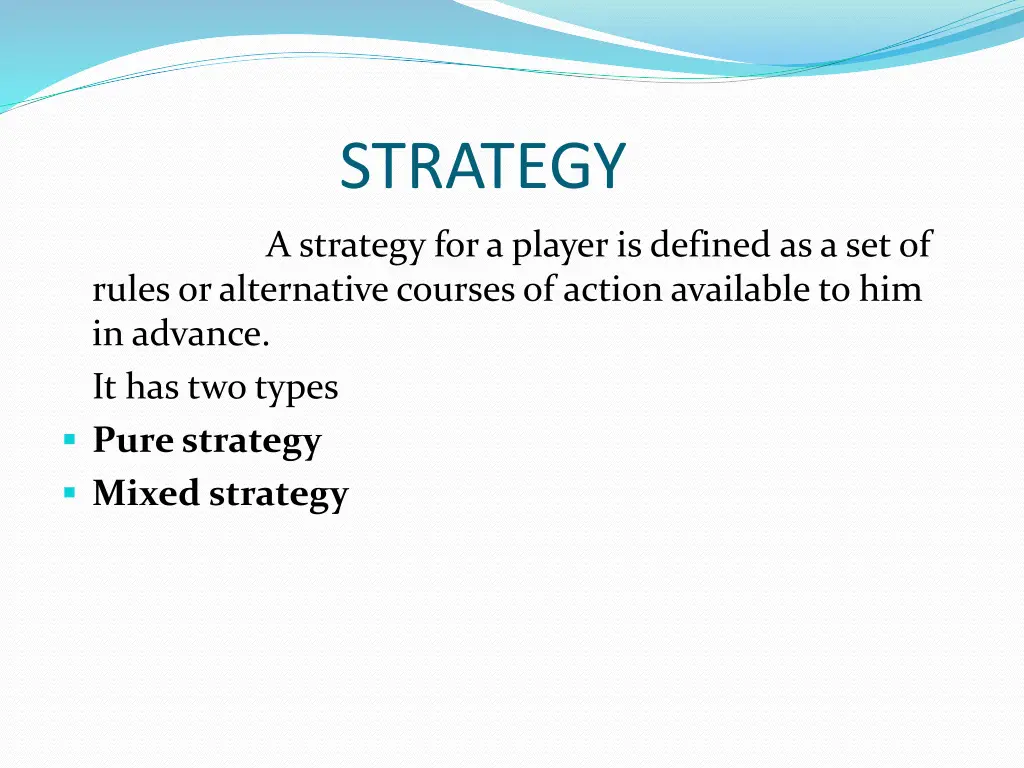 strategy