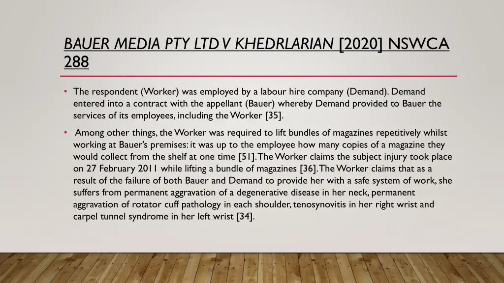 bauer media pty ltd v khedrlarian 2020 nswca 288