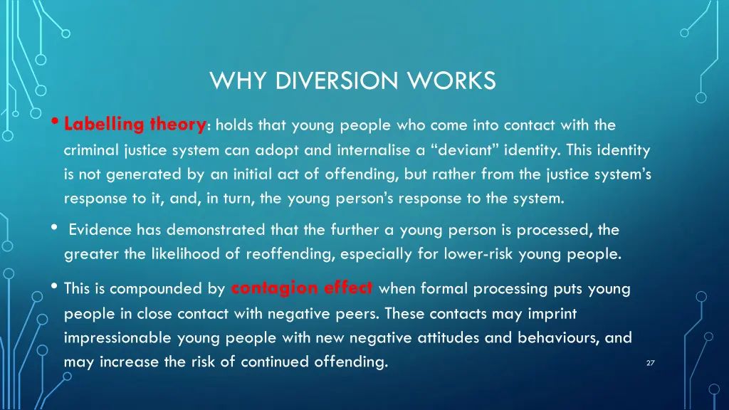 why diversion works