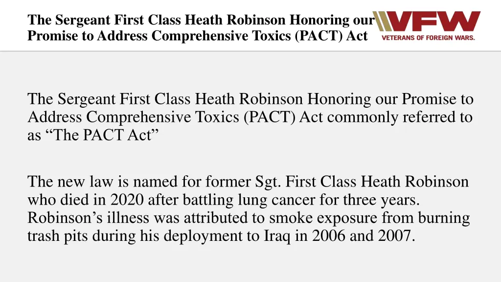 the sergeant first class heath robinson honoring