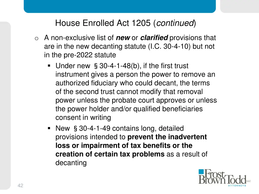 house enrolled act 1205 continued 18