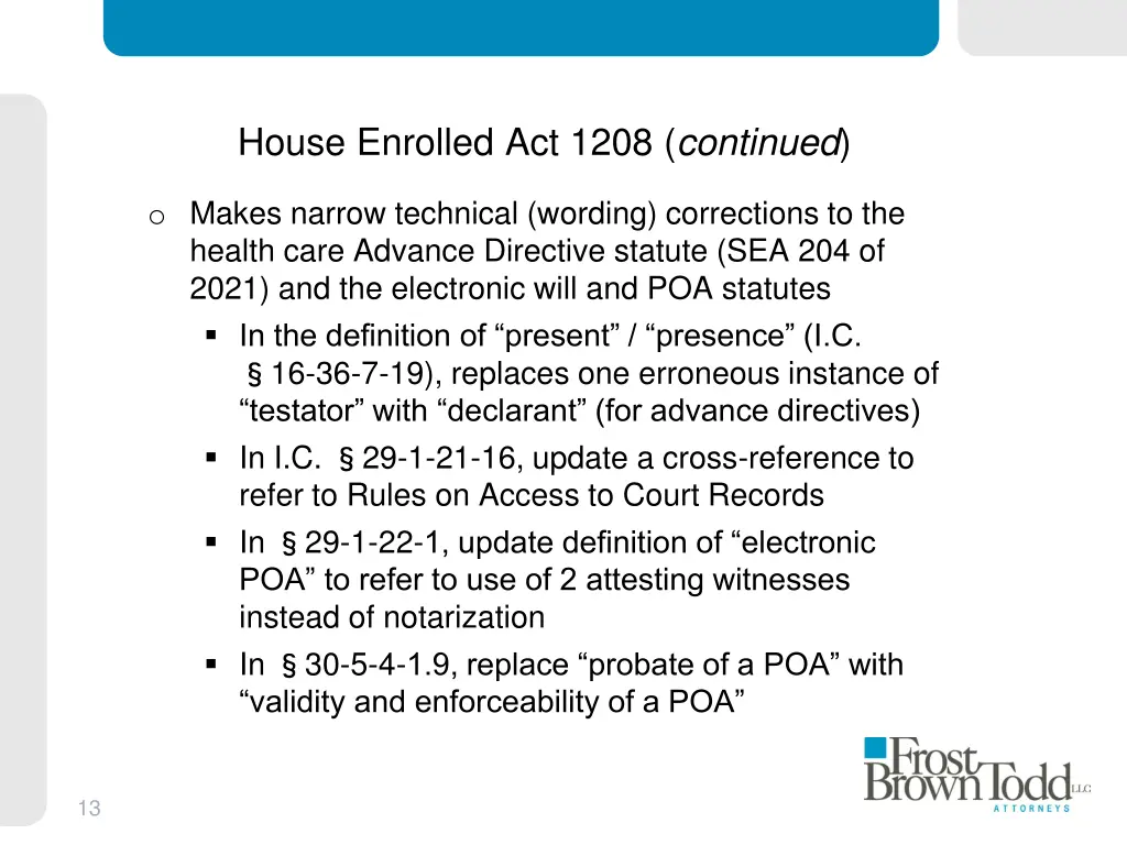 house enrolled act 1208 continued 1