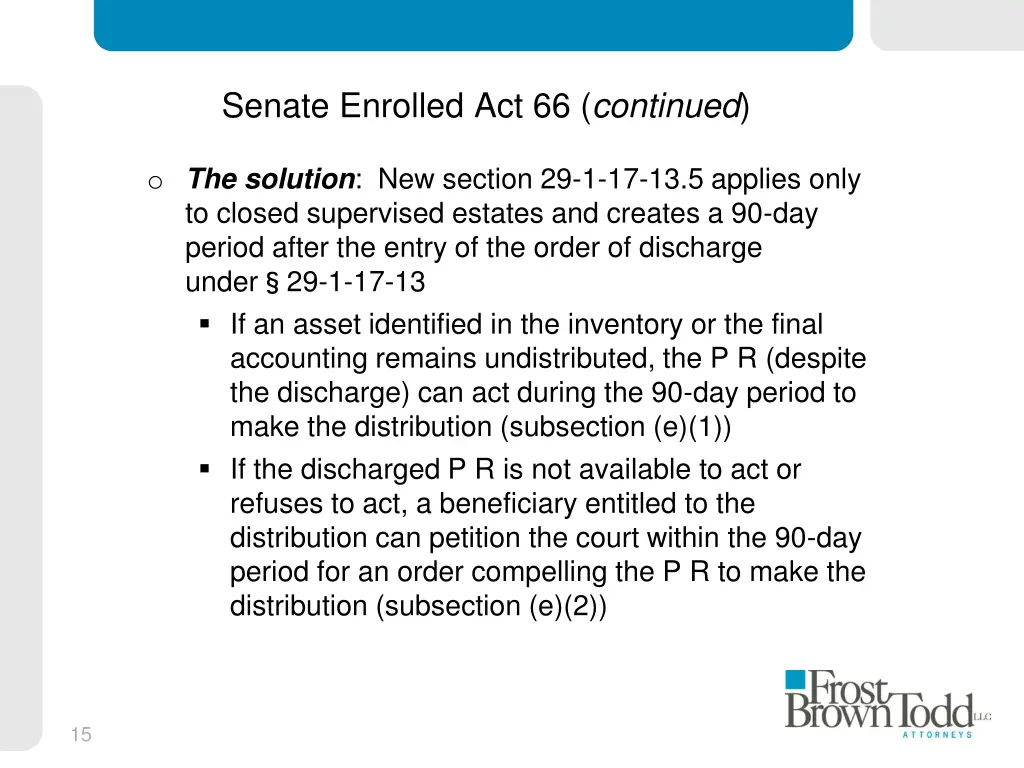 senate enrolled act 66 continued