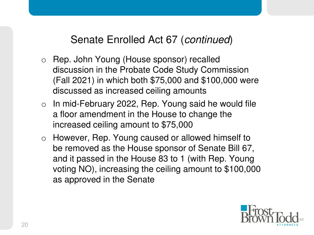 senate enrolled act 67 continued 1