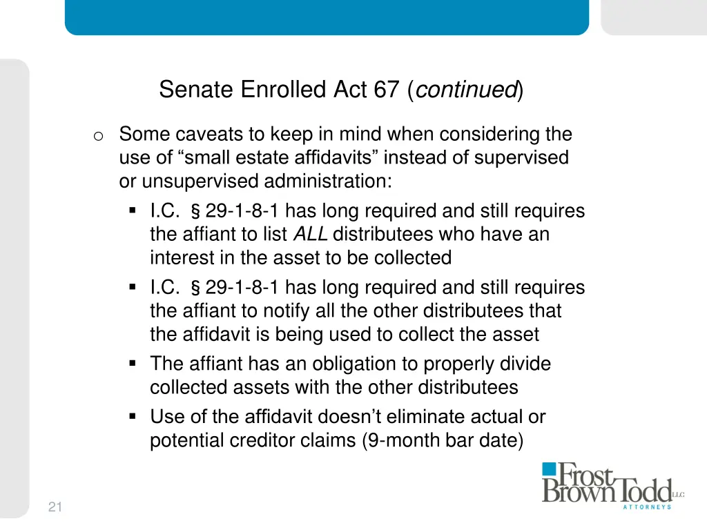 senate enrolled act 67 continued 2