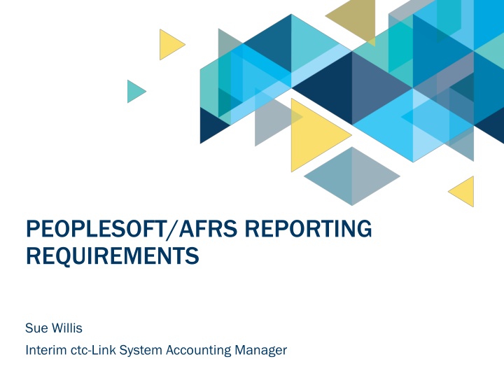 peoplesoft afrs reporting requirements