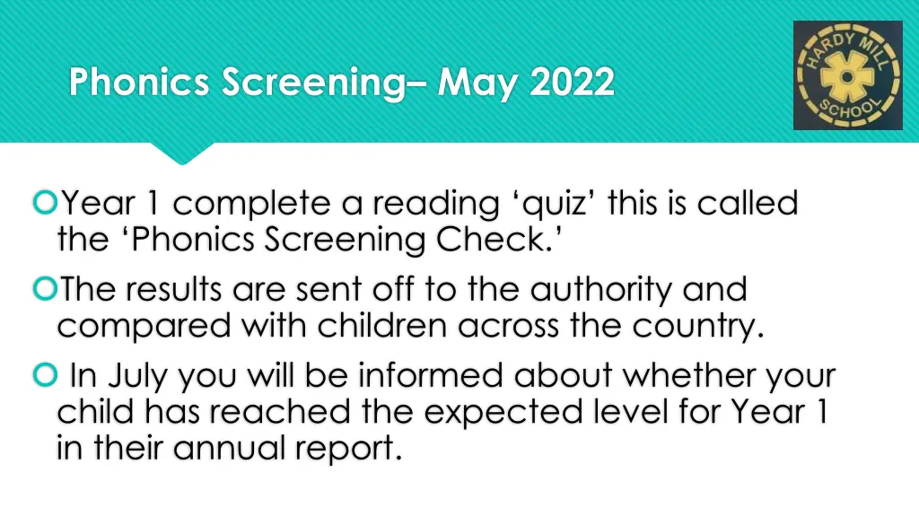 phonics screening may 2022