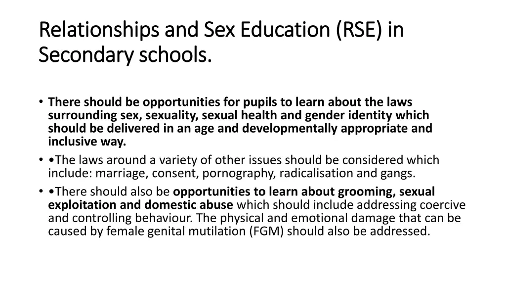 relationships and sex education 1