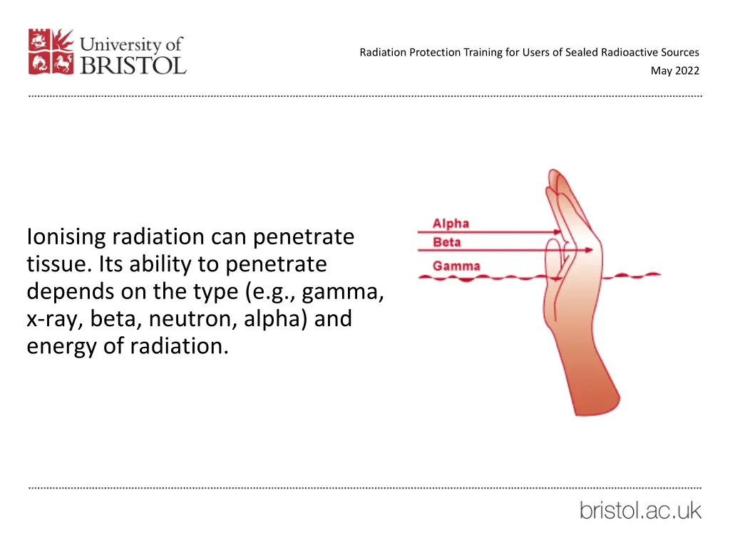 radiation protection training for users of sealed 16