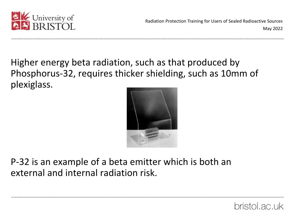 radiation protection training for users of sealed 19