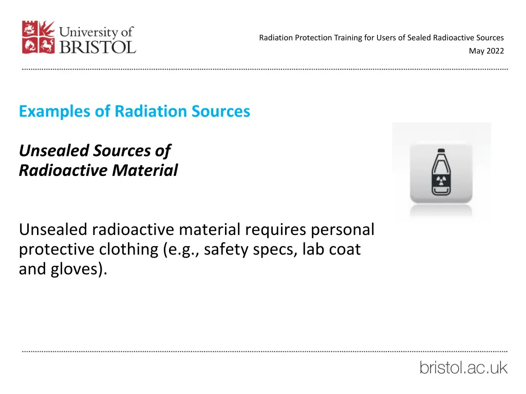 radiation protection training for users of sealed 41