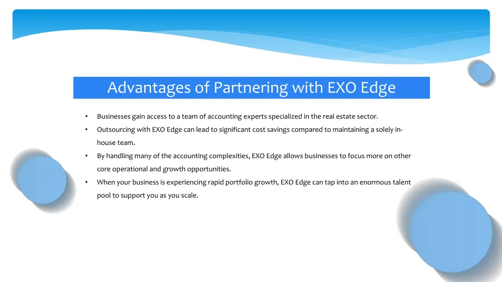 advantages of partnering with exo edge