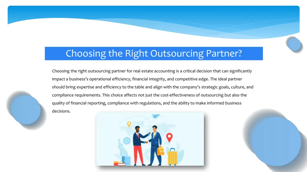 choosing the right outsourcing partner