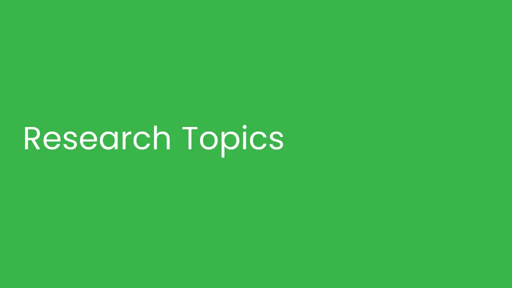 research topics