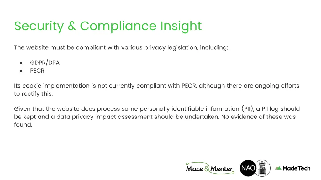 security compliance insight