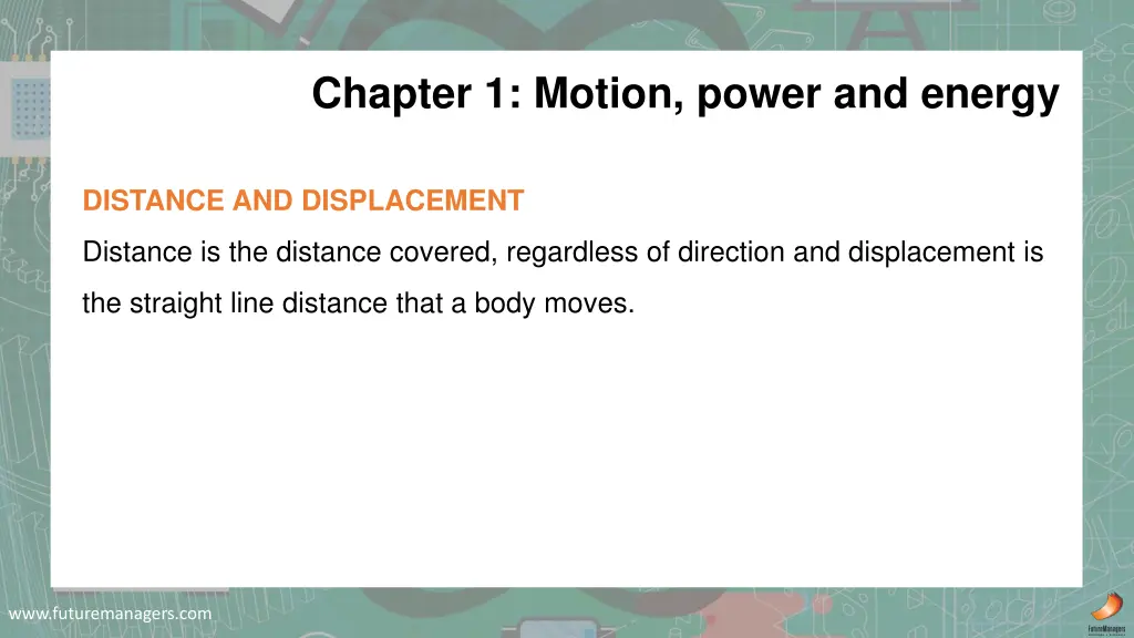 chapter 1 motion power and energy