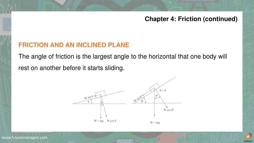 chapter 4 friction continued