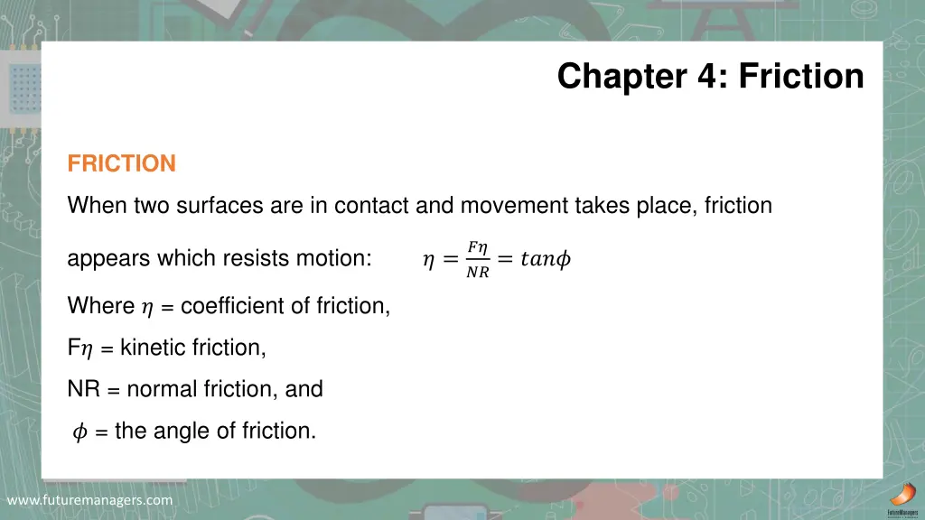 chapter 4 friction